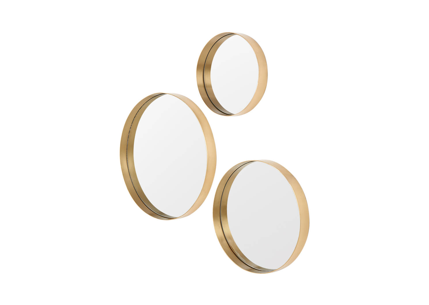 Frances Wall Mirror Set Brass