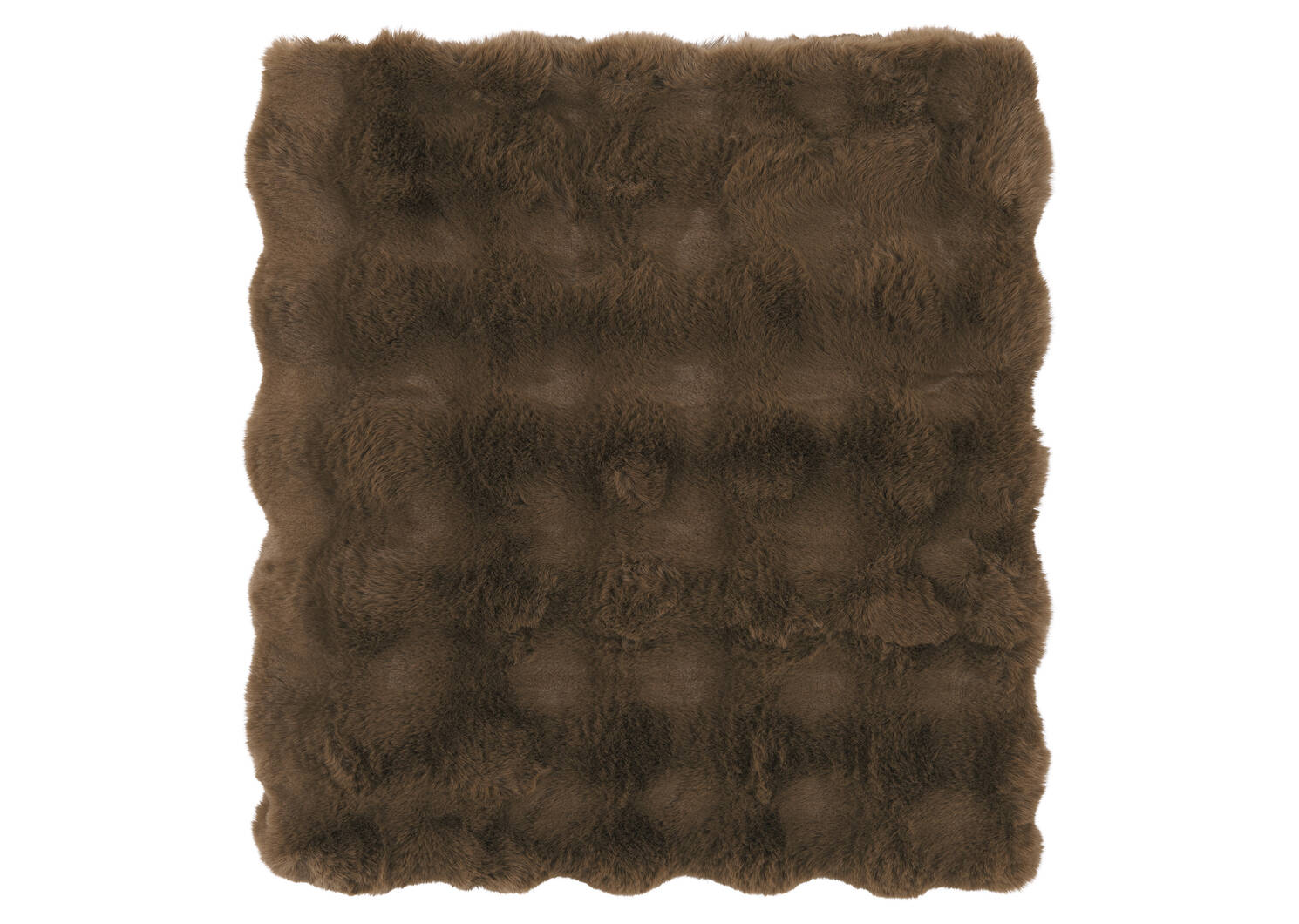 Zoey Faux Fur Throw Brown