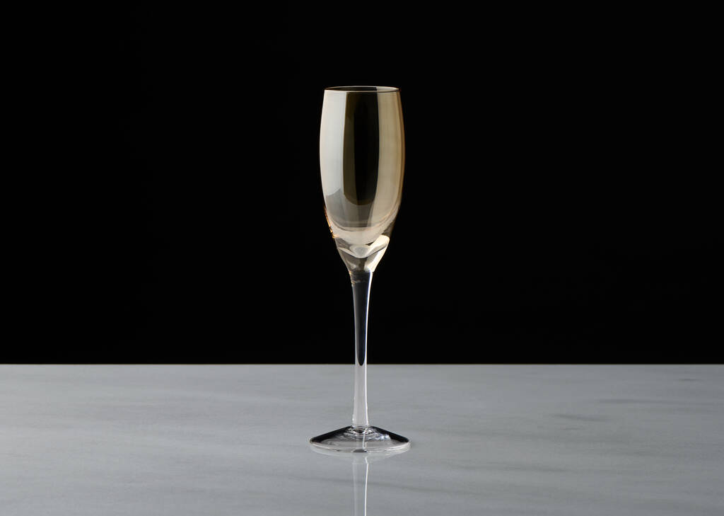 Amber Champagne Flute