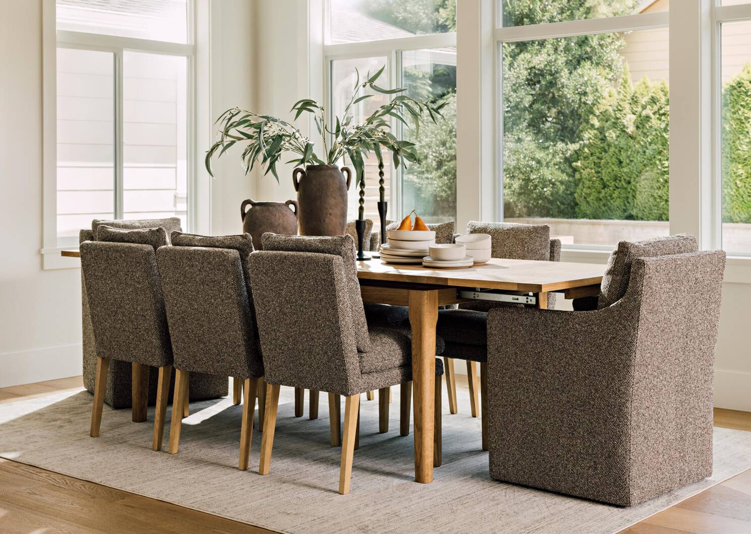 Carlisle Ext Dining Table -Charme Wheat