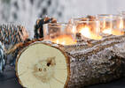Woodlyn Tealight Holders - Natural