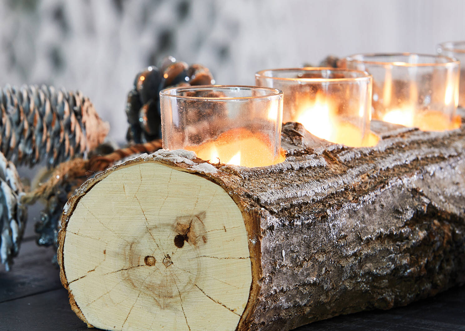 Woodlyn Tealight Holders - Natural