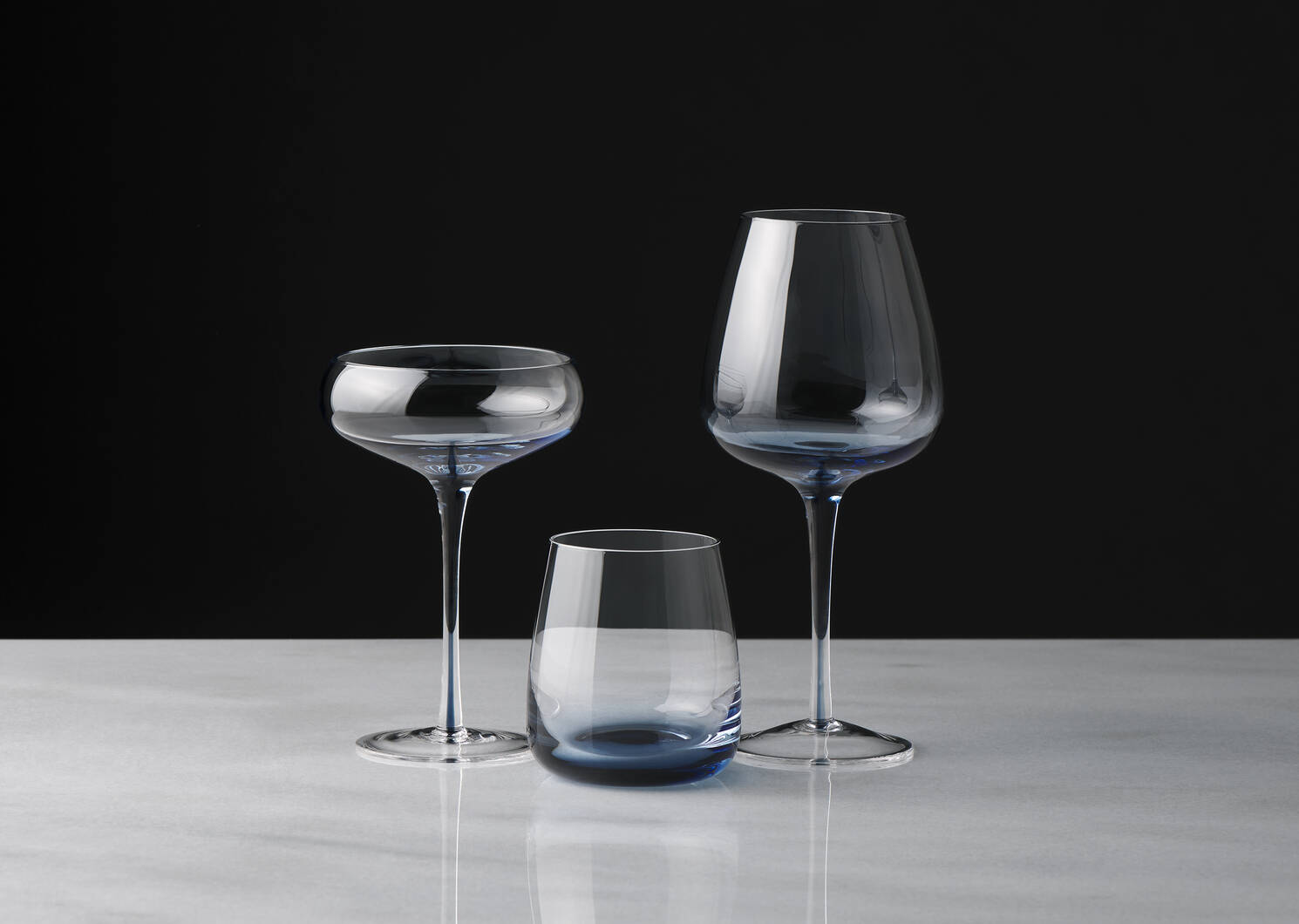Maris Glass Clear/Blue Collection