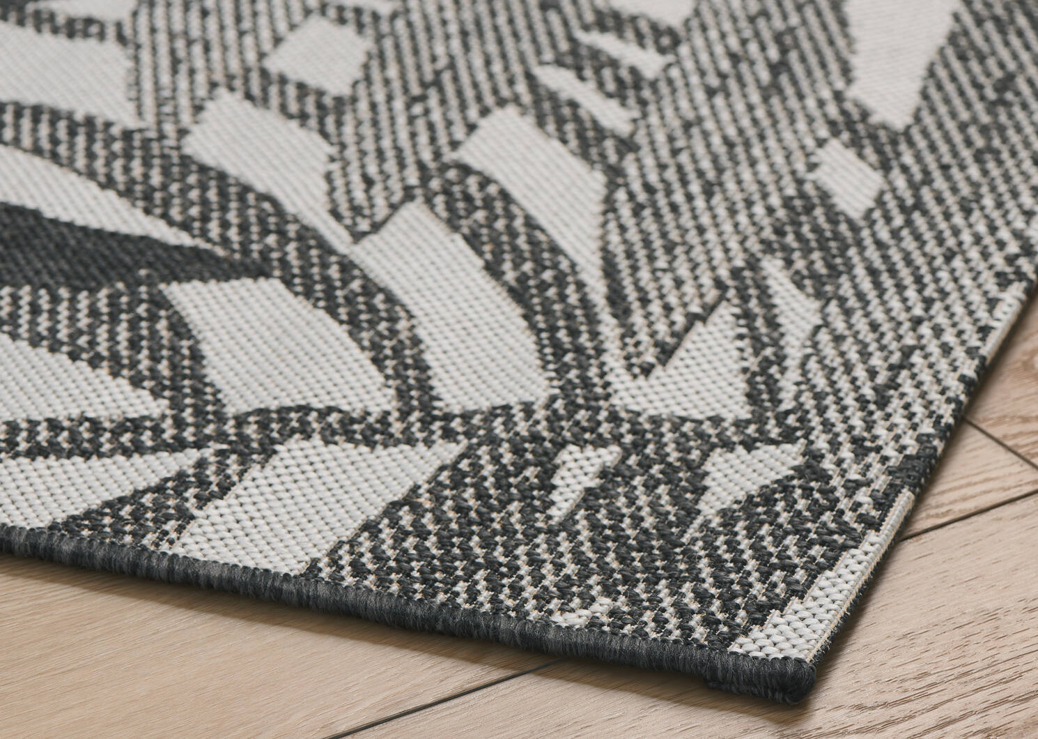 Tapis ext. Makaha 94x126 noir/gris