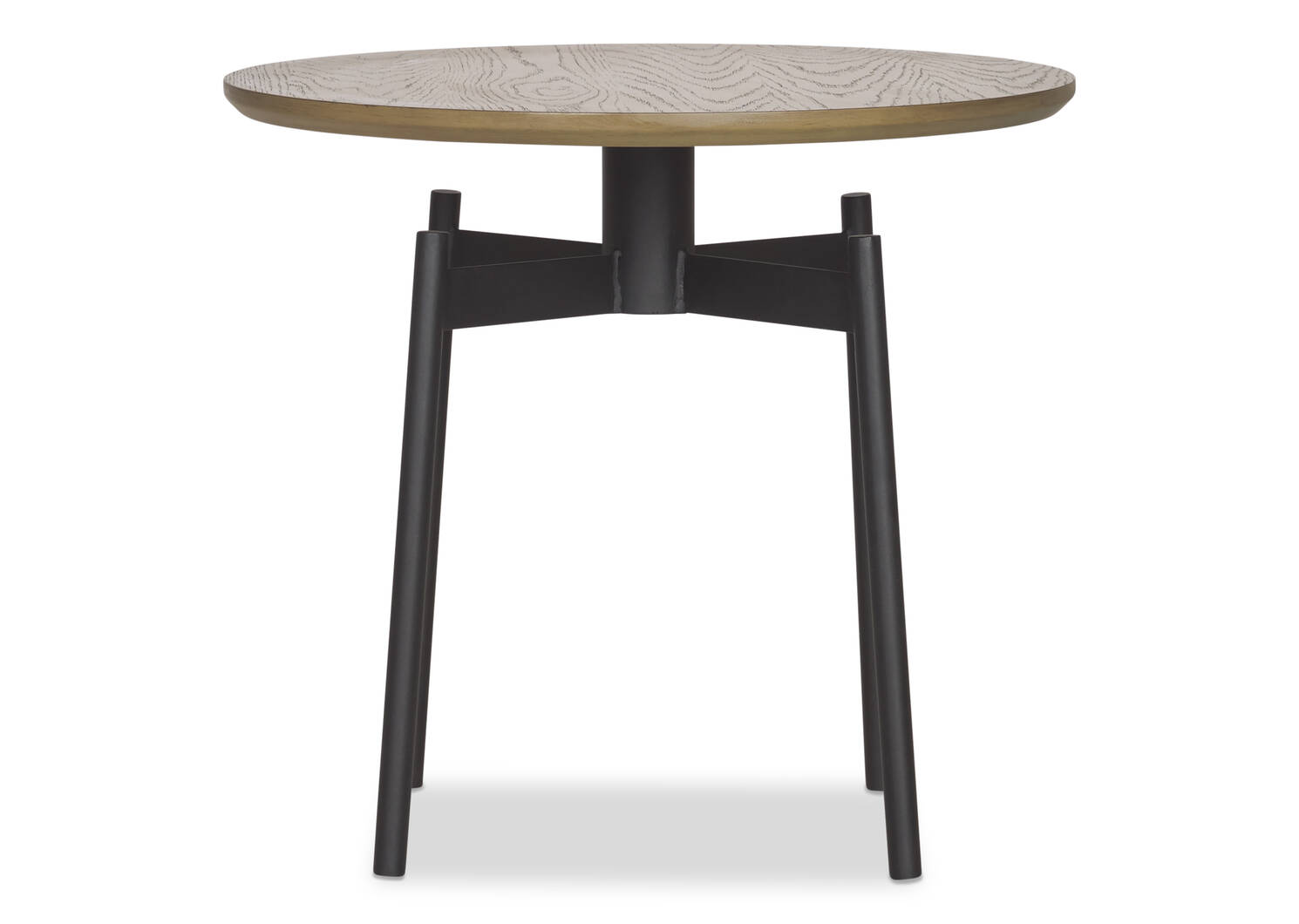 Melville Round Side Table -Raven Umber