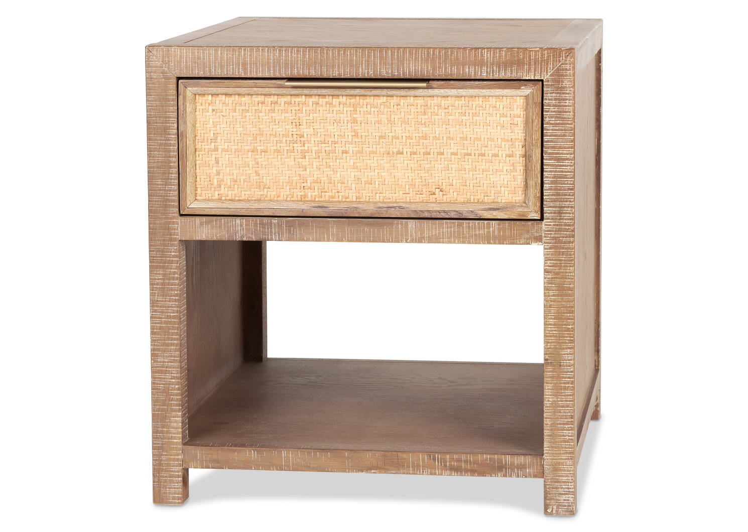 Graham Side Table -Ayr Drift/Rattan