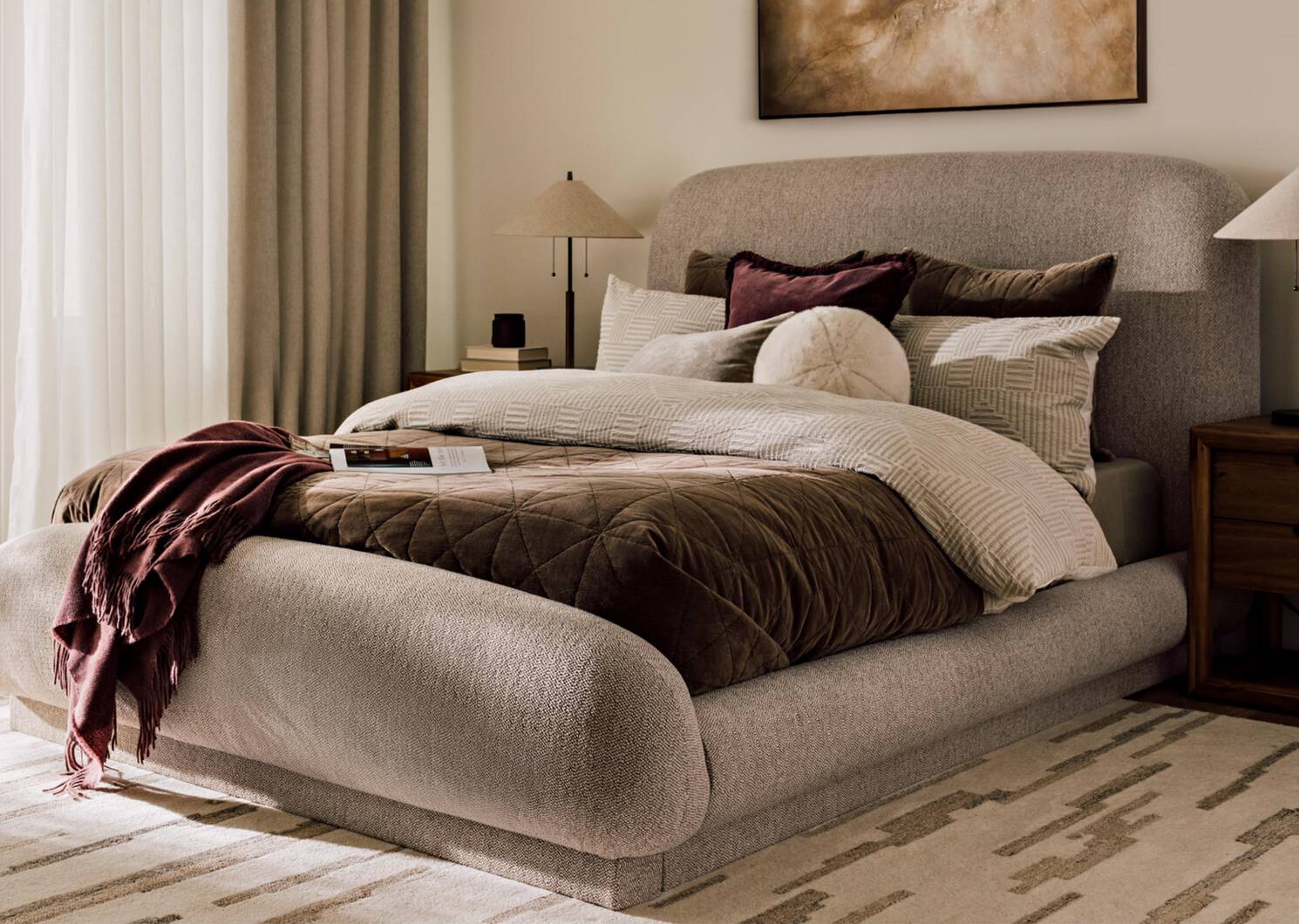 TG ens. housse couette Odus gris pâle/iv