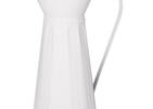 Avery Metal Pitcher Vase White