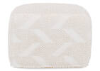 Emerson Cotton Woven Pouf Natural