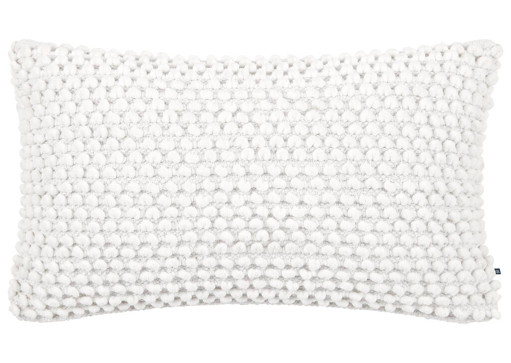 Allis Cotton Pillow 14x24 Ivory