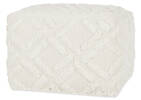 Lambeth Cotton Pouf Ivory