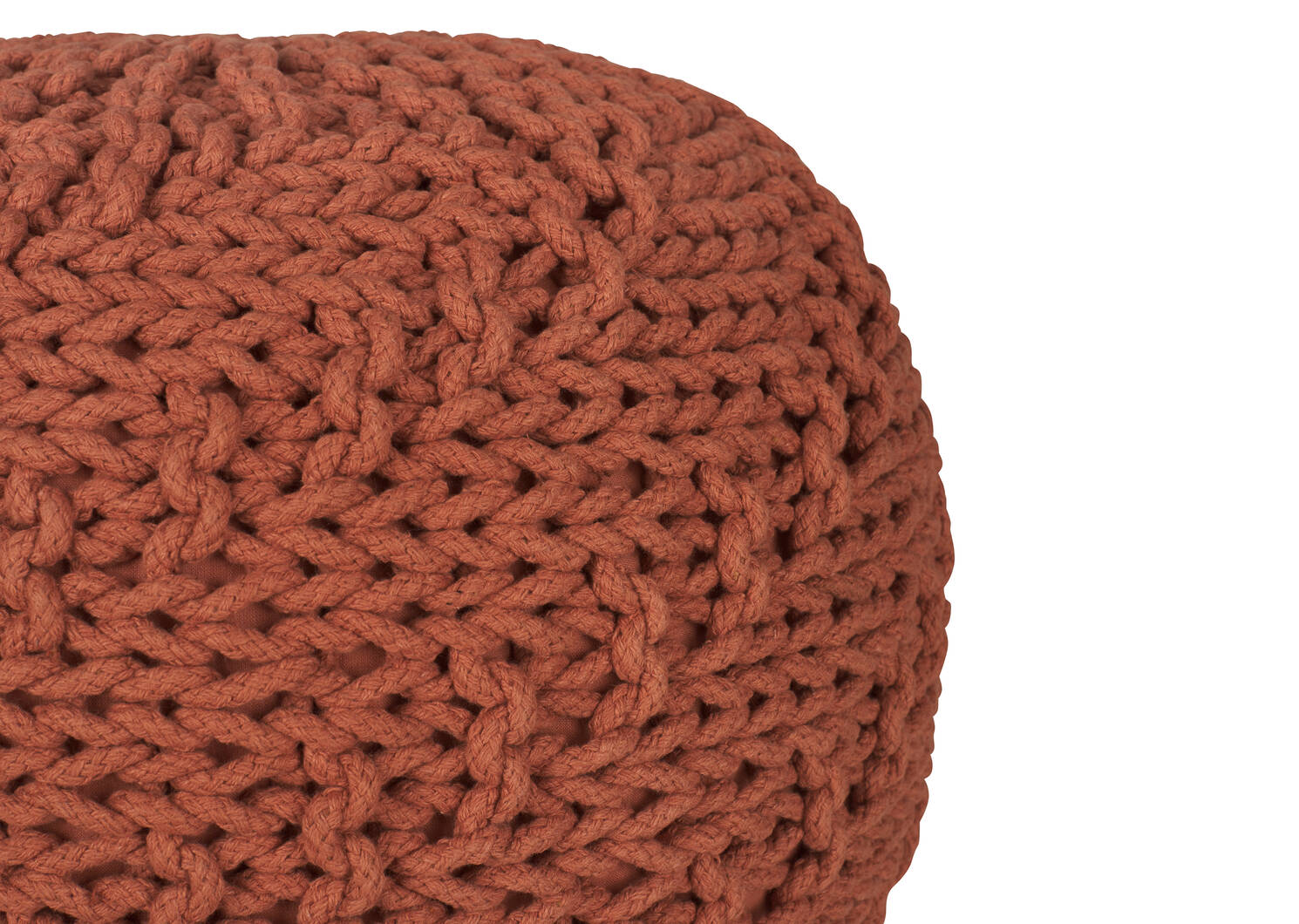 Pouf Roper terracotta