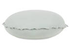Coussin rond en coton Faria bleu glacé