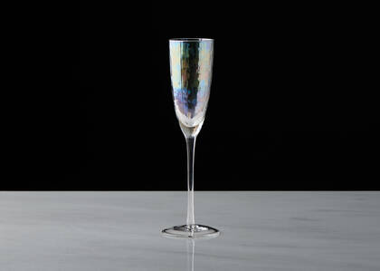 Lucent Champagne Flute Iridescent