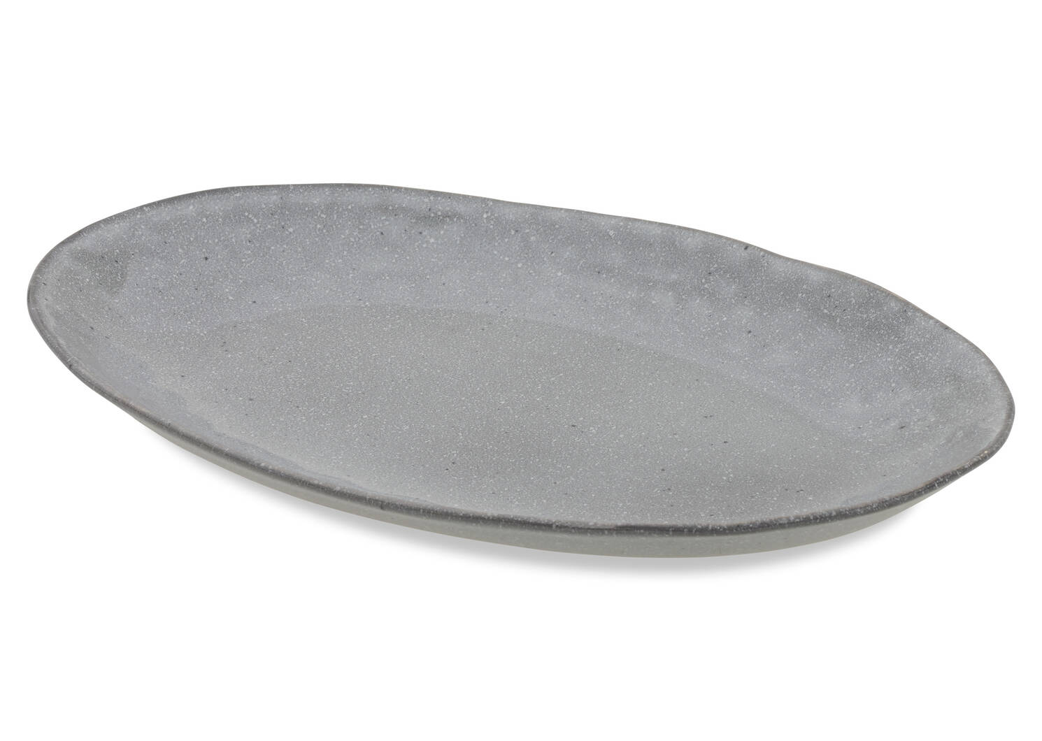 Plat de service glacis Crofton gris f.