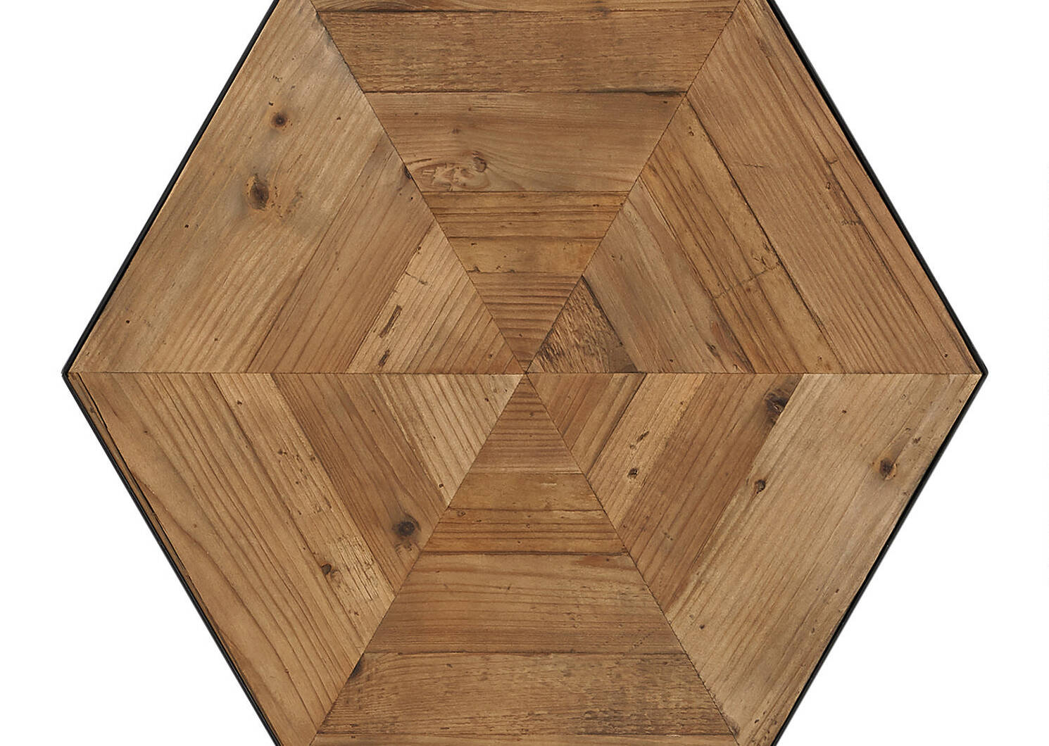 Hexagon Side Table -Pine