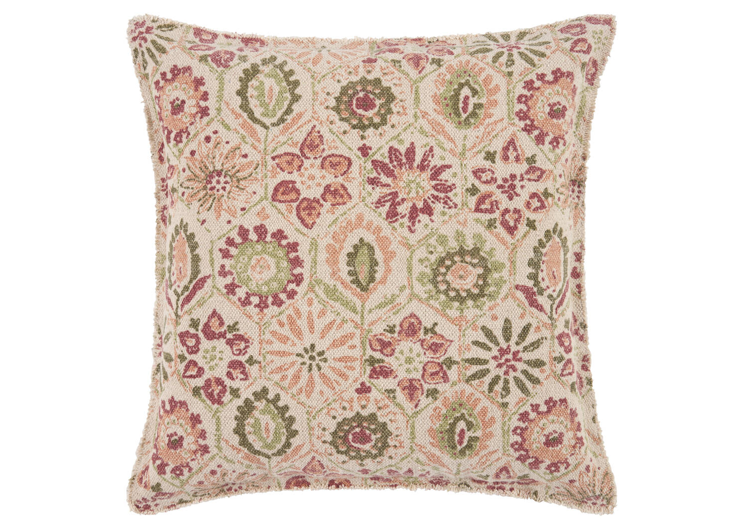 Coussin Rebeckah 20x20 terracotta/sable