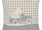 Tannenbaum Truck Toss 20x20 Grey/Ivor