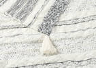 Rafe Cotton Striped Throw Ivory/Black