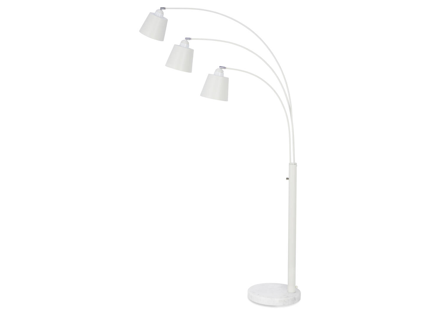 Lampe sur pied Oliver blanche