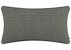 Coussin en coton Faye 14x24 noir/ivoire