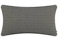 Faye Cotton Pillow 14x24 Black/Ivory