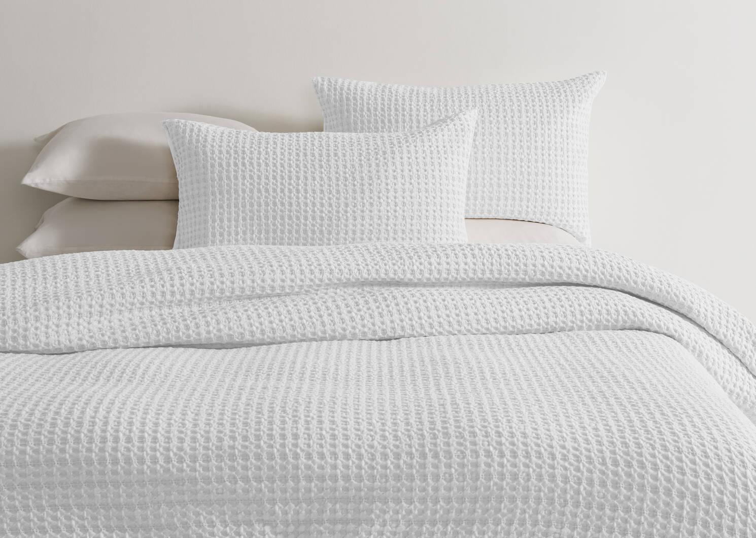 Carlin Cotton Duvet Set King White