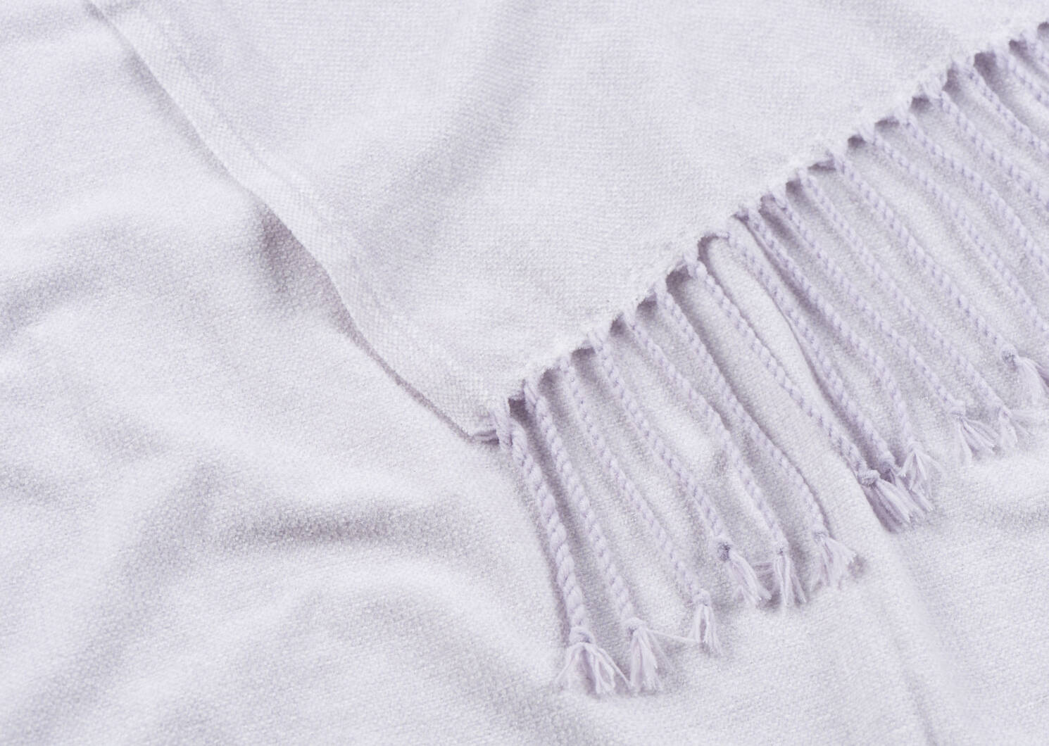 Enola Chenille Throw Lilac/Ivory