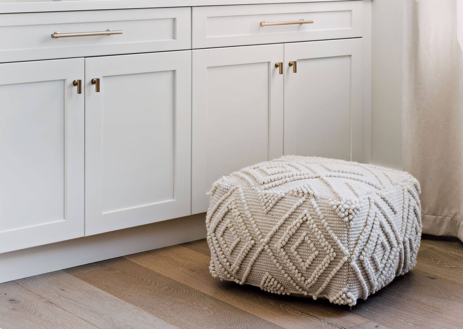 Pouf Olympia ivoire