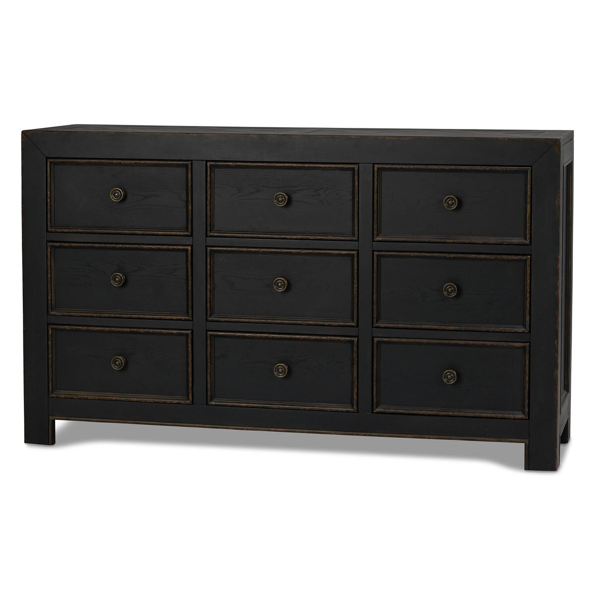 Aberdeen 9 Drawer Dresser Baron Black
