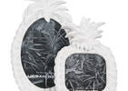 Cadre ananas Lilou 4x4 blanc