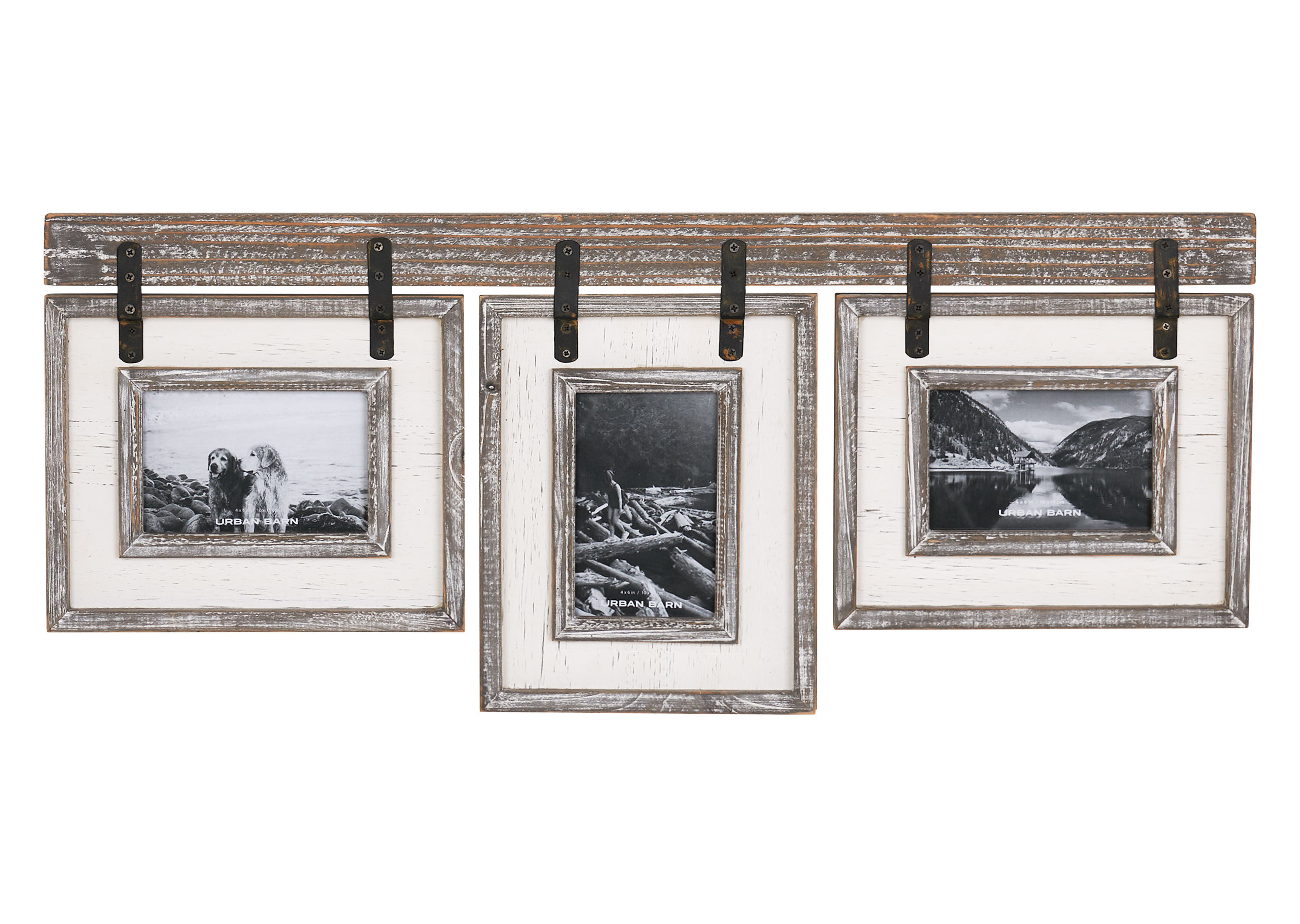 Ashworth Frame 34x6 Grey/White