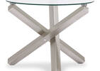 Maverick Side Table -Brushed Steel