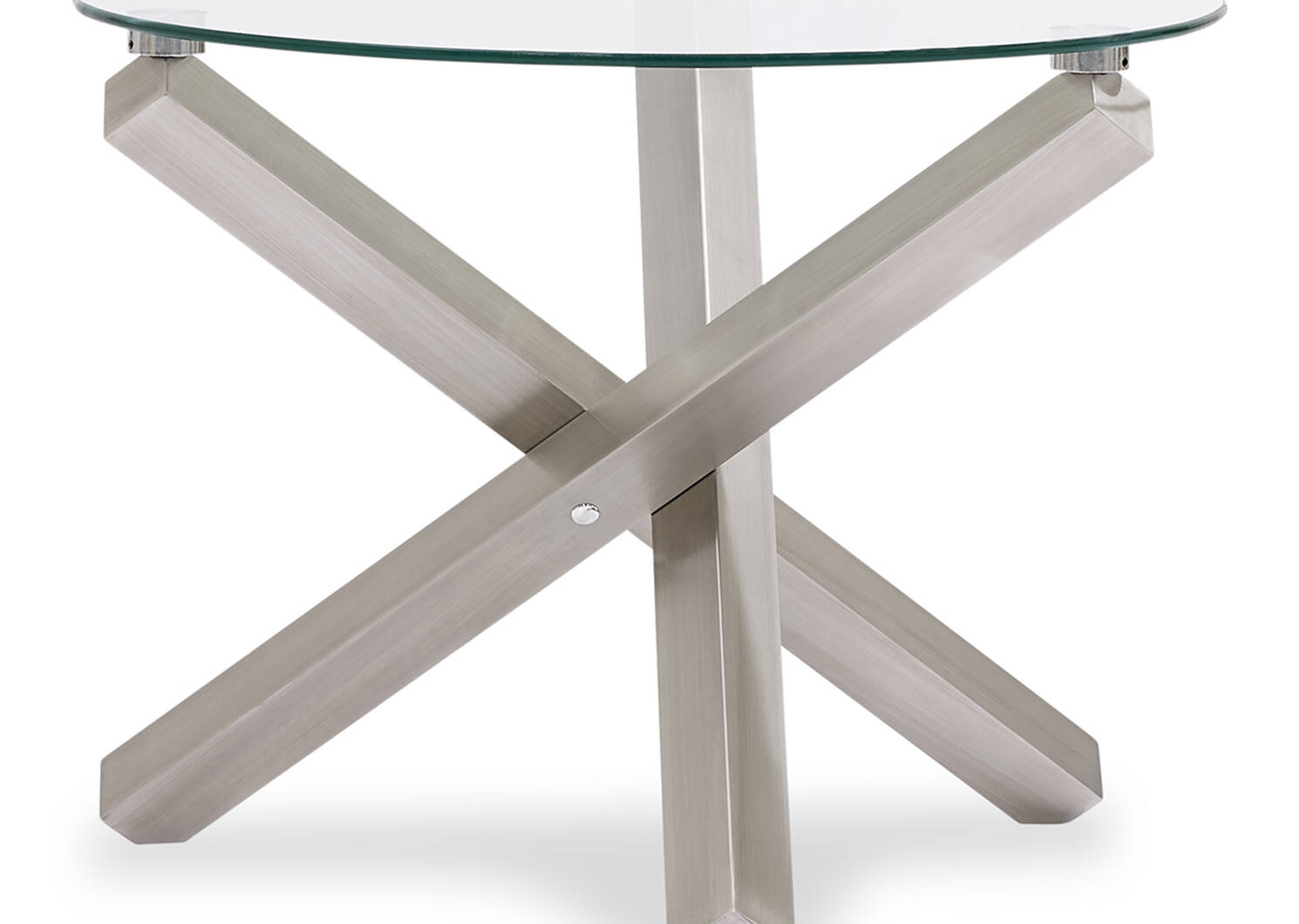 Maverick Side Table -Brushed Steel