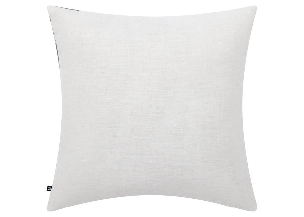 Coussin Nylah 20x20 ivoire/vert
