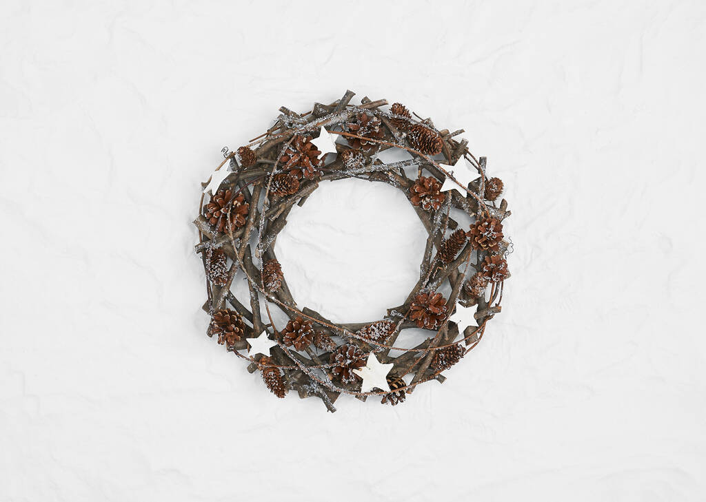 Couronne Woodlyn blanche/naturelle