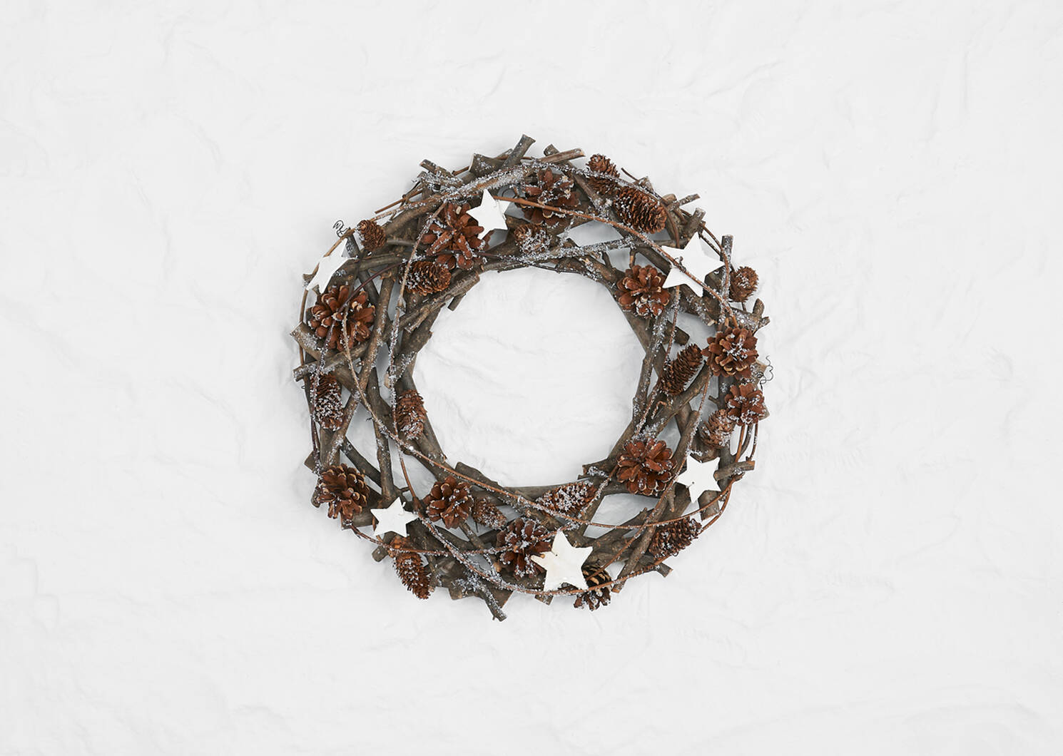 Woodlyn Wreath White/Natural