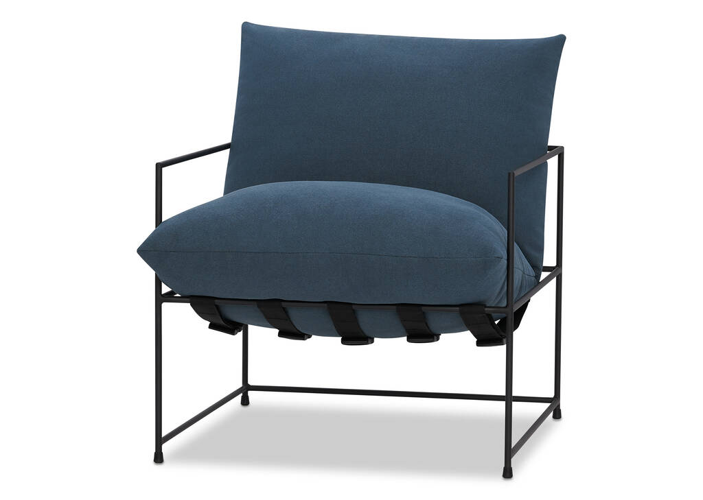Fauteuil Mondo 28 po -Uno indigo