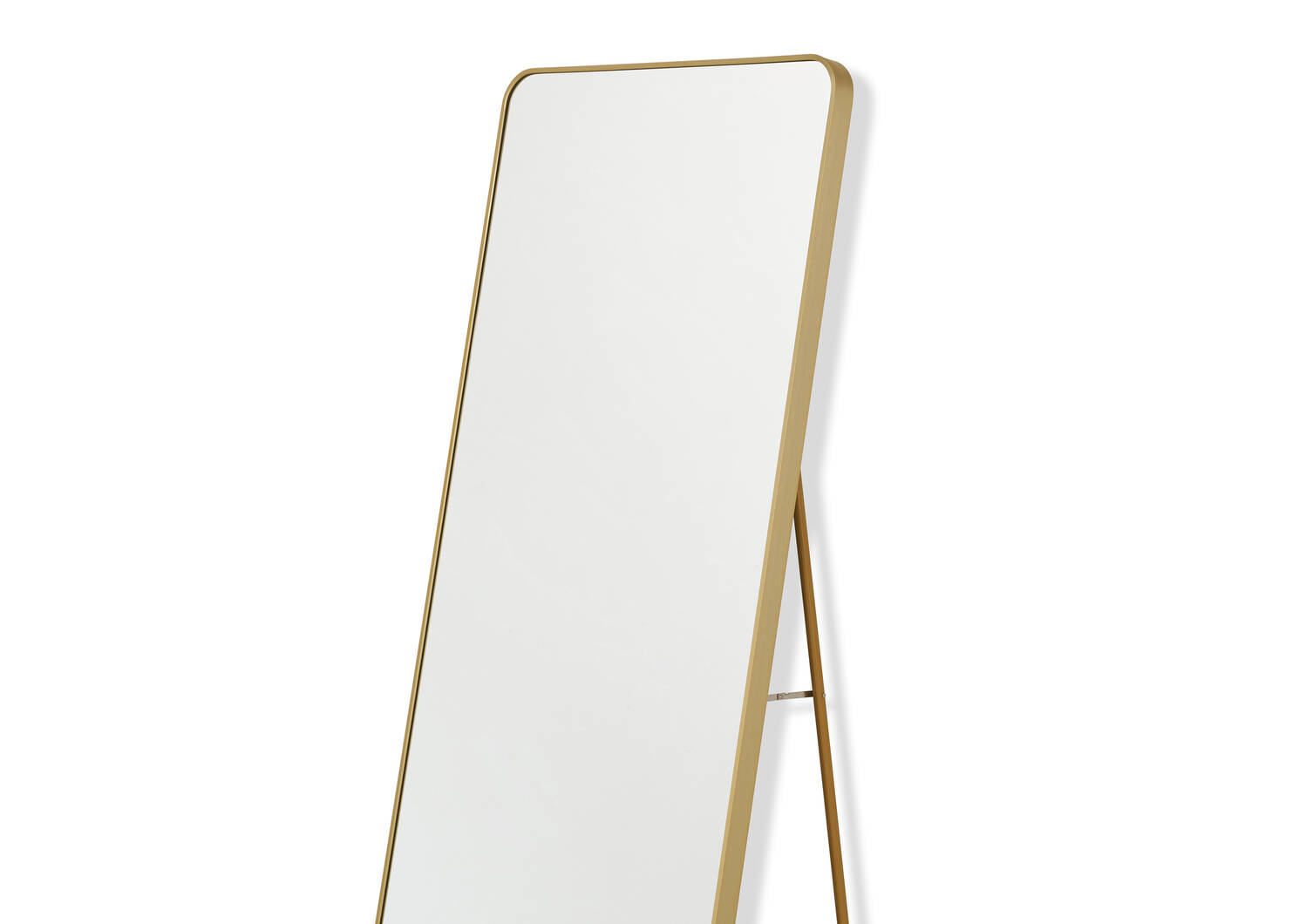 Tennille Floor Mirror Brass