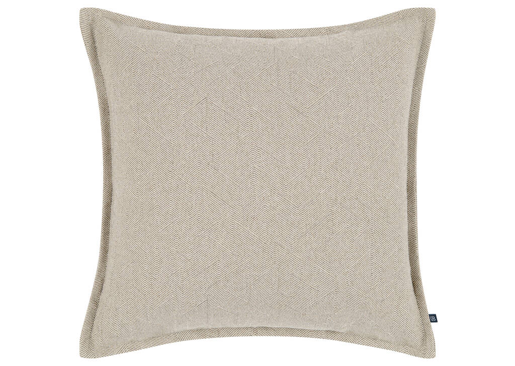 Coussin Atlin 20x20 ivoire/champignon