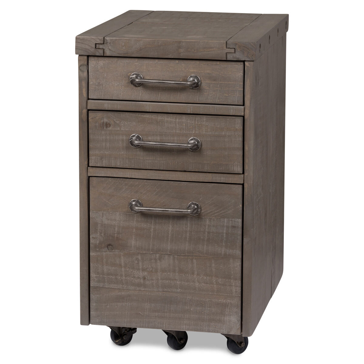 Ironside Rolling File Rustic Grey