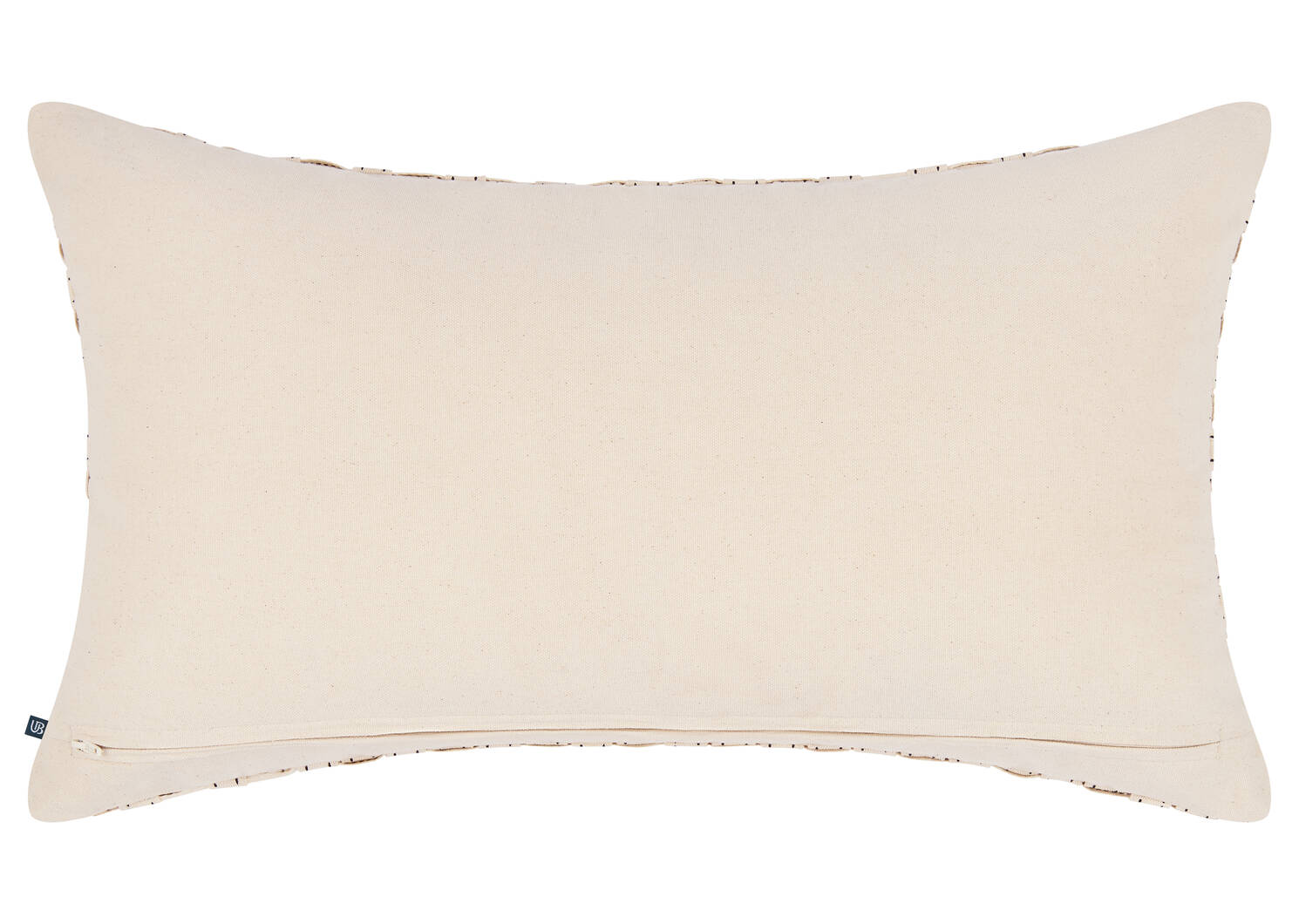 Monaro Cotton Pillow 14x24 Ivory/Blk