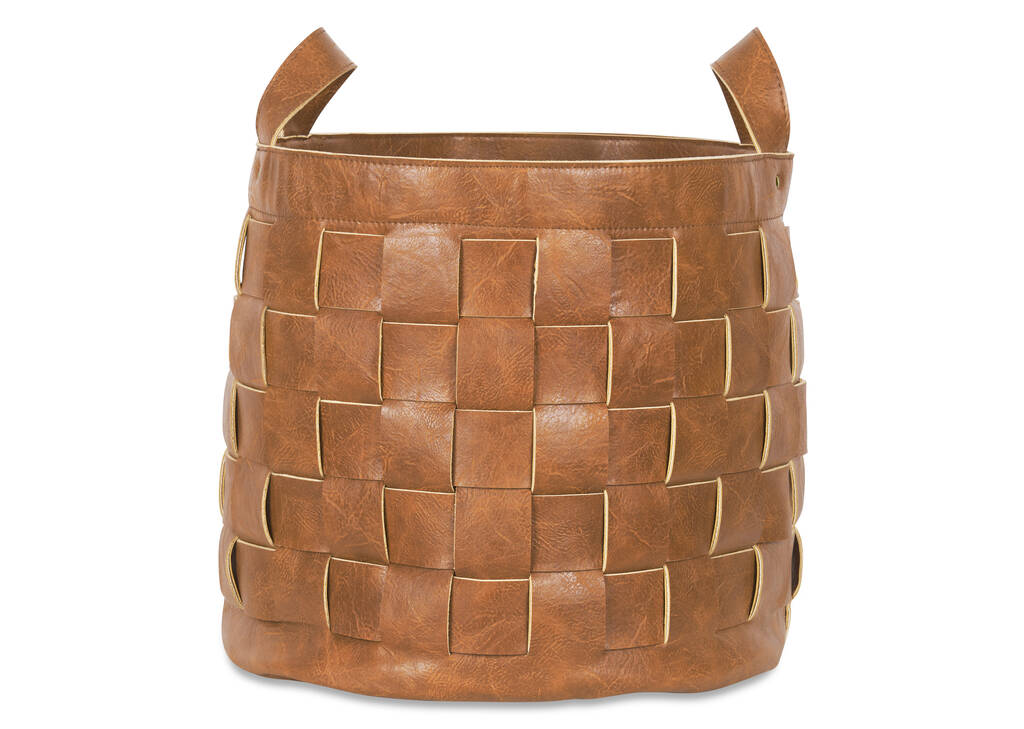 Très grand panier Iona cognac