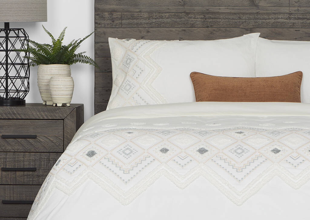 Codie Duvet Set King White