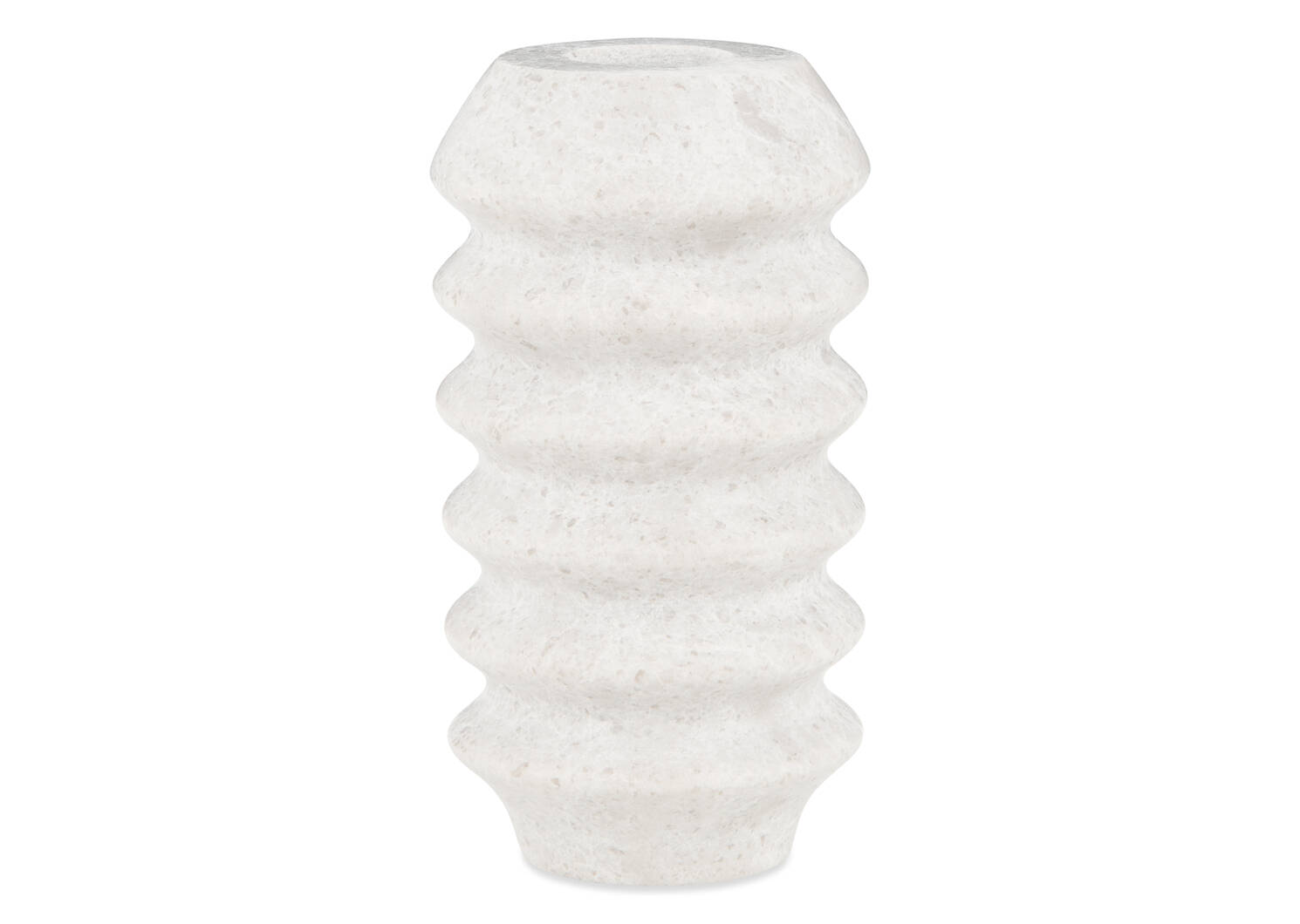 Bix Travertine Taper Holder Tall