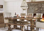 Sussex Dining Table -Brulé Pine