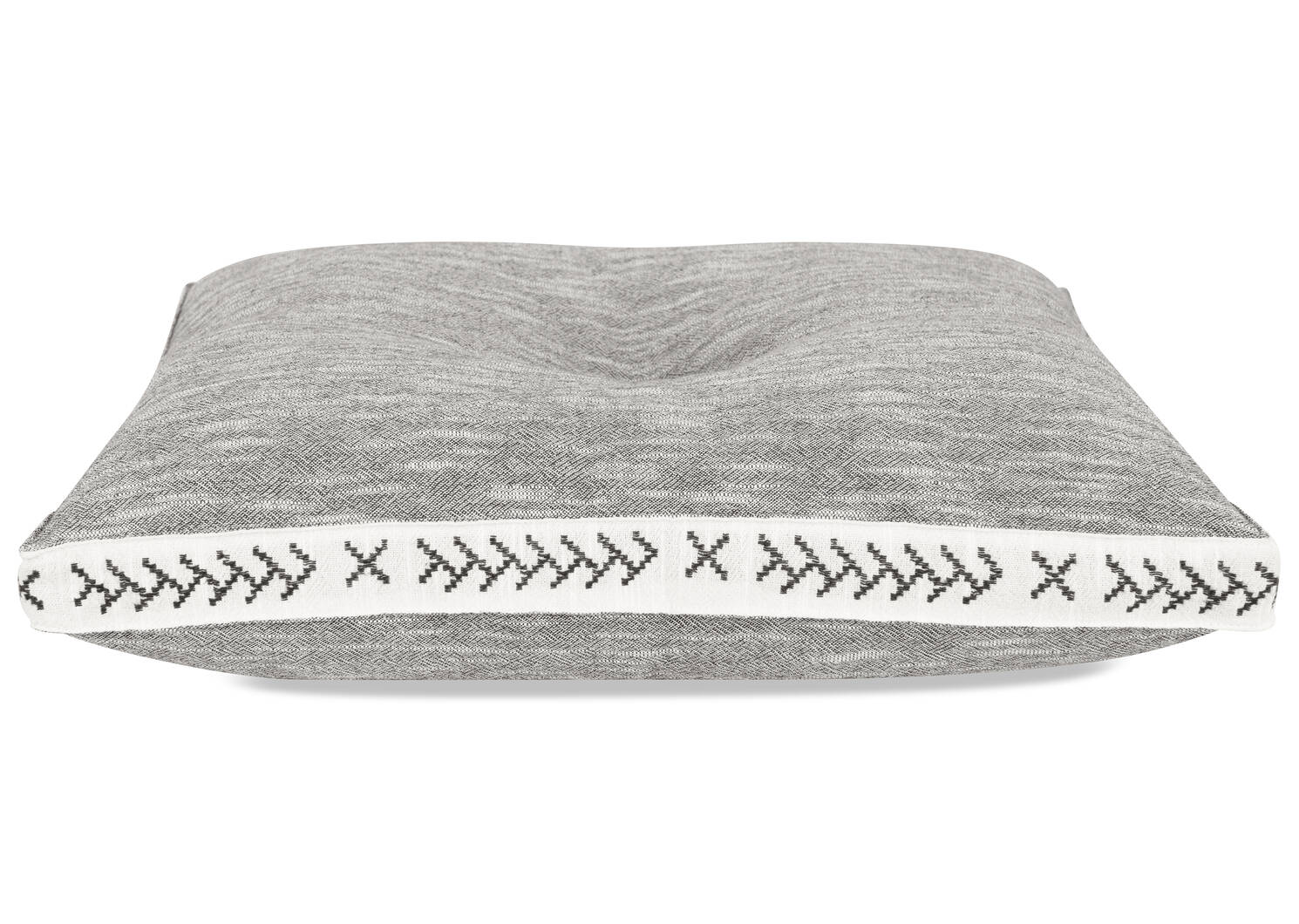 Jones Cotton Box Cushion 20x20 Grey