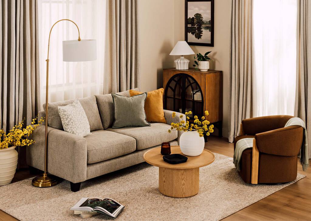 Bronx Apartment Sofa -Fairfax Almond