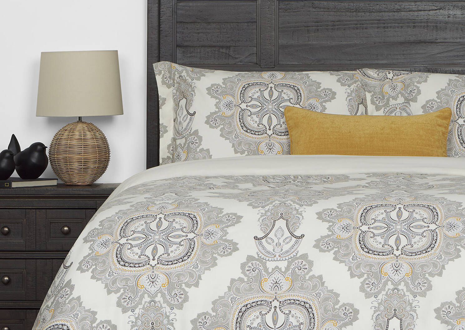 Paisley Duvet Set King Goldfield/Fawn