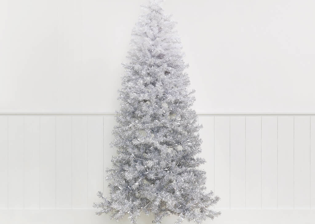 Claus Tree 7ft Pre-lit LED Ombre Grey